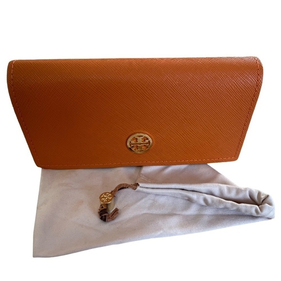 Tory Burch Orange Sunglasses Case and Bag - Picture 2 of 13